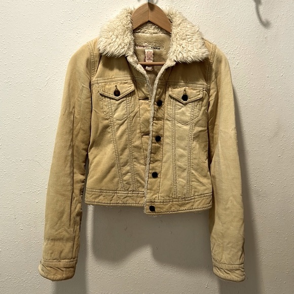 Abercrombie & Fitch Jackets & Blazers - Abercrombie & Fitch Fleece-Lined Corduroy Jacket